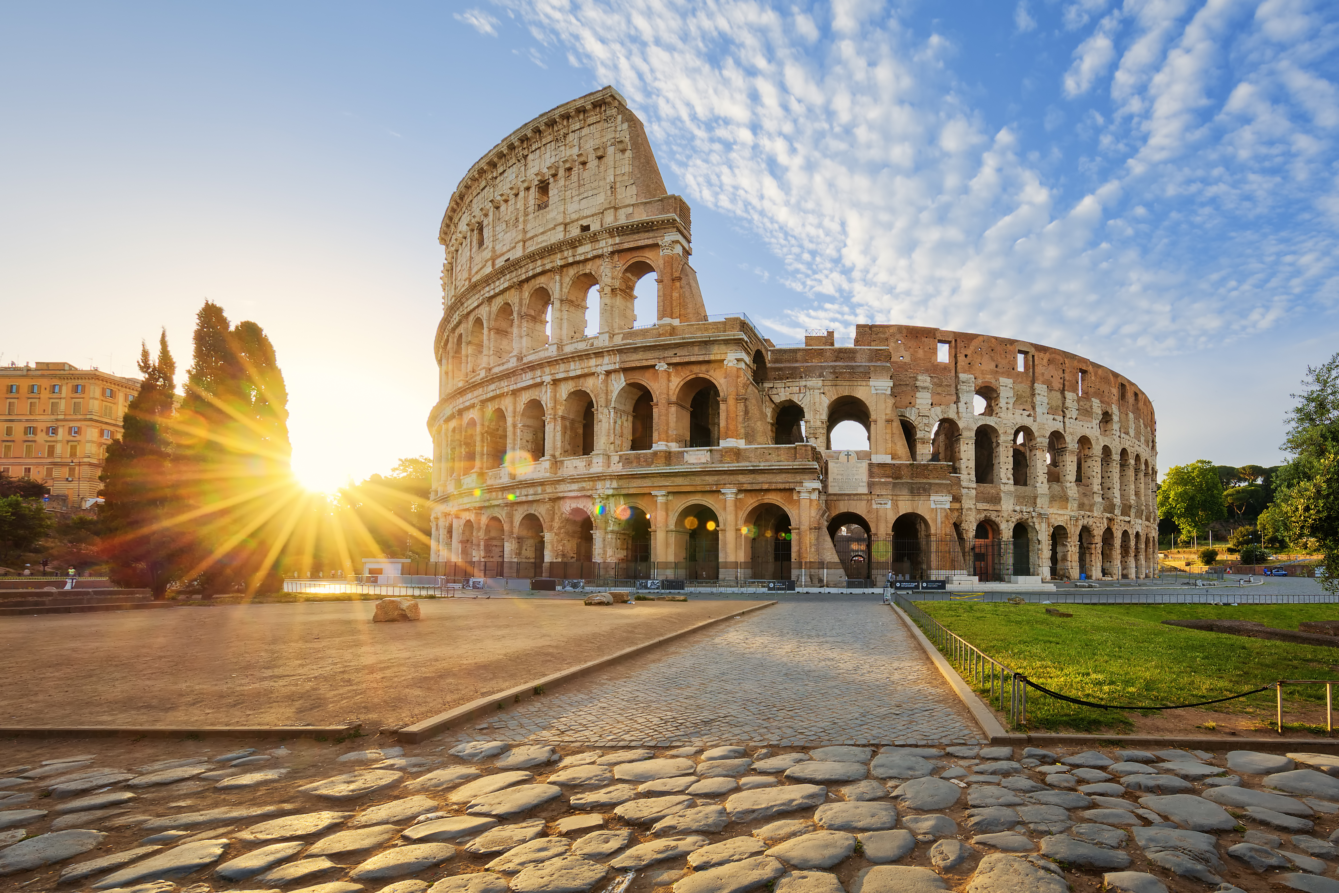 Roman Colosseum in the Sun